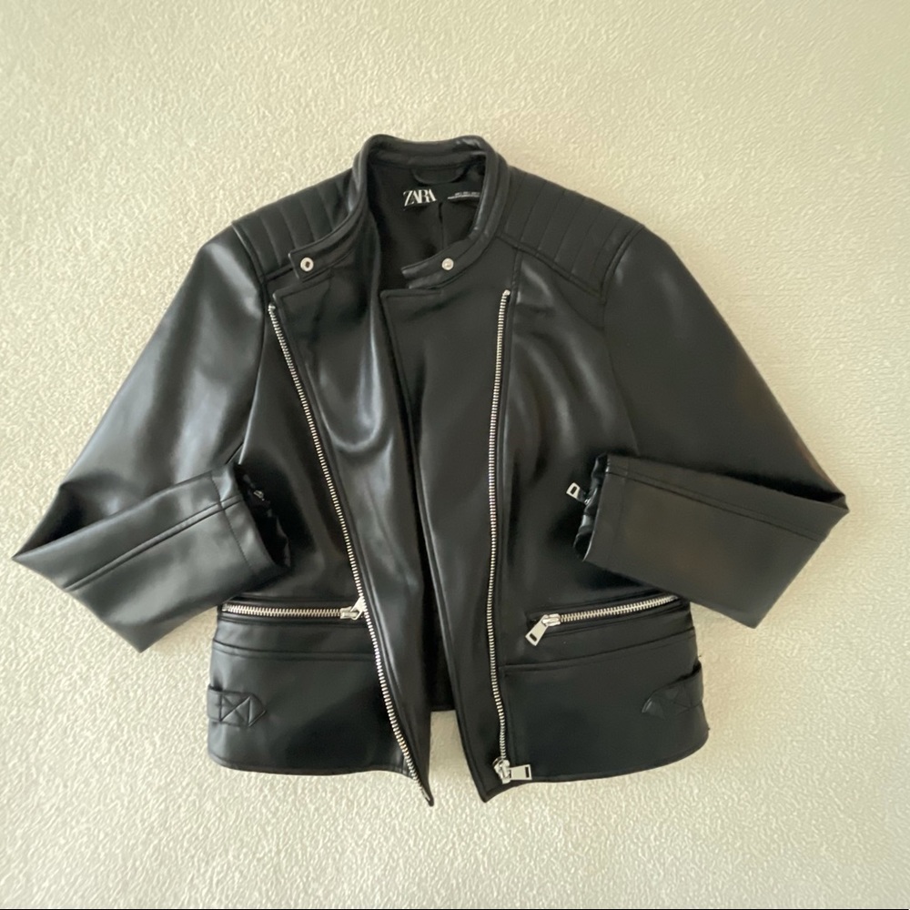 ZARA VEGAN LEATHER JACKET - WOMEN’S LARGE